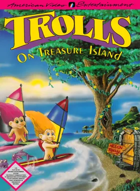 Trolls on Treasure Island (USA) (Unl) box cover front